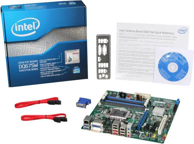 Alt view image 5 of 5 - Intel BOXDQ67SWB3 LGA 1155 Intel Q67 USB 3.0 Micro ATX Intel Motherboard
