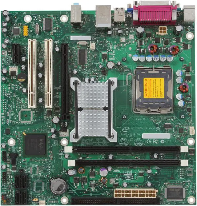 Alt view image 3 of 5 - Intel D945GCLG1 LGA 775 Intel 945G Micro ATX Intel Motherboard