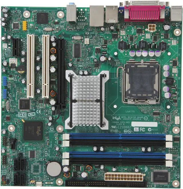 Alt view image 3 of 5 - Intel D945GTPLKR LGA 775 Intel 945G Micro ATX Intel Motherboard