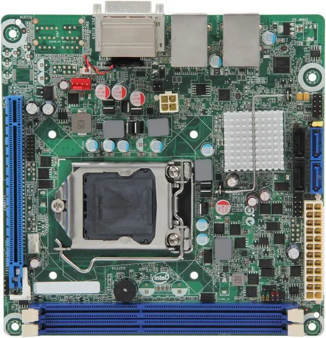 Alt view image 3 of 5 - Intel S1200KP Mini ITX Server Motherboard LGA 1155 Intel C206 DDR3 1066/1333