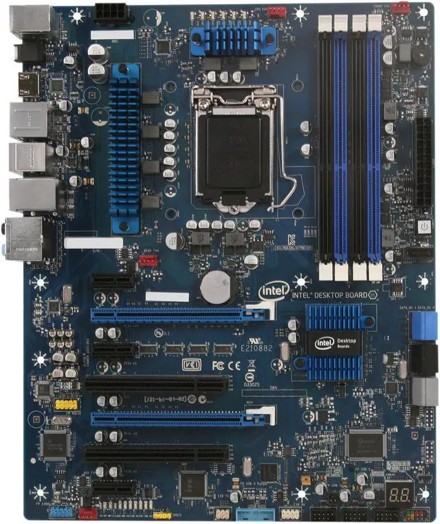 Alt view image 3 of 5 - Intel BOXDZ77BH55K LGA 1155 Intel Z77 HDMI, DP, SATA 6Gb/s USB 3.0 ATX Intel Motherboard