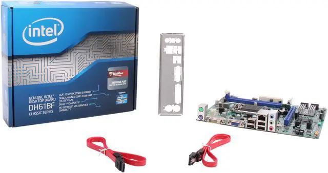 Alt view image 5 of 5 - Intel DH61BF Desktop Motherboard - Intel H61 Express Chipset - Socket H2 LGA-1155