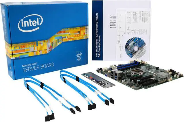 Alt view image 5 of 5 - Intel DBS1200V3RPS uATX Server Motherboard LGA 1150 DDR3 1600/1333