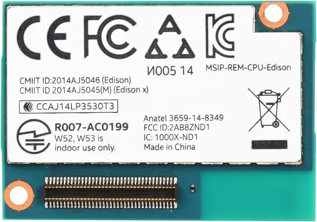 Alt view image 3 of 4 - Intel EDI2.SPON.AL.S Edison Compute Module (IoT, On-Board Antenna)
