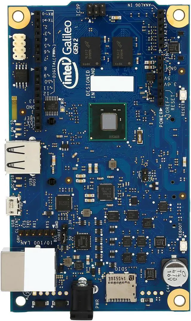 Alt view image 3 of 5 - Intel GALILEO2.P Quark SoC X1000 (16K Cache, 400 MHz) Arduino Galileo Gen 2 Board
