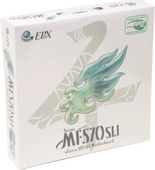 Alt view image 6 of 6 - EPoX EP-MF570SLI AM2 NVIDIA nForce 570 SLI MCP ATX AMD Motherboard
