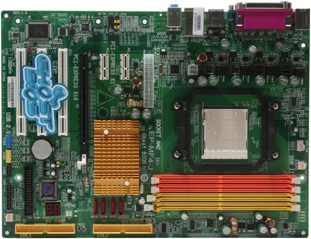 Alt view image 3 of 5 - EPoX EP-MF4-J AM2 NVIDIA nForce4 4X ATX AMD Motherboard