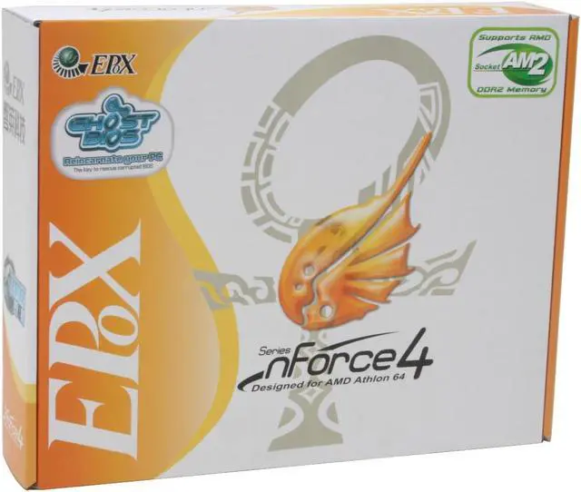 Alt view image 5 of 5 - EPoX EP-MF4-J AM2 NVIDIA nForce4 4X ATX AMD Motherboard