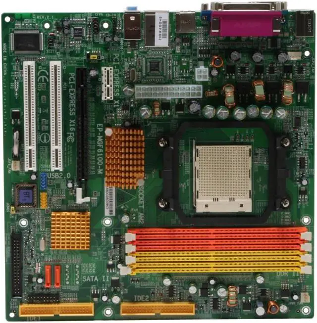 Alt view image 3 of 5 - EPoX EP-MGF6100-M AM2 NVIDIA GeForce 6100 Micro ATX AMD Motherboard
