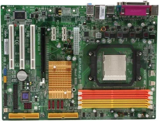 Alt view image 3 of 5 - EPoX EP-MF4-J3 AM2 NVIDIA nForce4 4X ATX AMD Motherboard