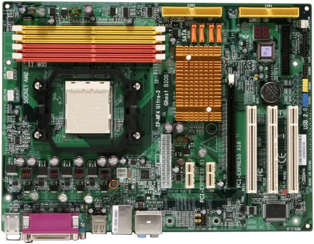 Alt view image 3 of 7 - EPoX EP-MF4ULTRA-3 AM2 NVIDIA nForce4 Ultra ATX AMD Motherboard