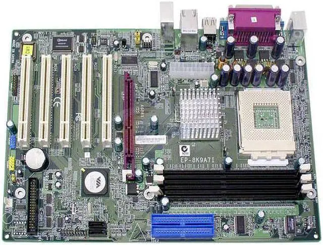 Alt view image 2 of 3 - EPoX EP-8K9A7I 462(A) VIA KT400A ATX AMD Motherboard