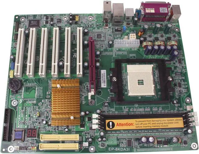 Alt view image 2 of 4 - EPoX EP-8KDA3I 754 NVIDIA nForce3 250 ATX AMD Motherboard