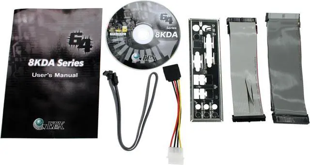 Alt view image 3 of 4 - EPoX EP-8KDA3I 754 NVIDIA nForce3 250 ATX AMD Motherboard