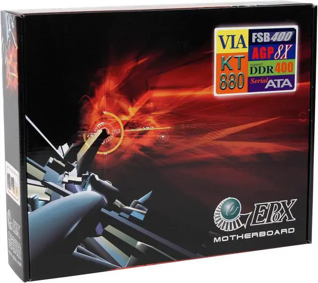 Alt view image 4 of 4 - EPoX EP-8VTAI 462(A) VIA KT880 ATX AMD Motherboard
