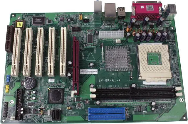 Alt view image 2 of 4 - EPoX EP-8KRAI-X 462(A) VIA KT600 ATX AMD Motherboard
