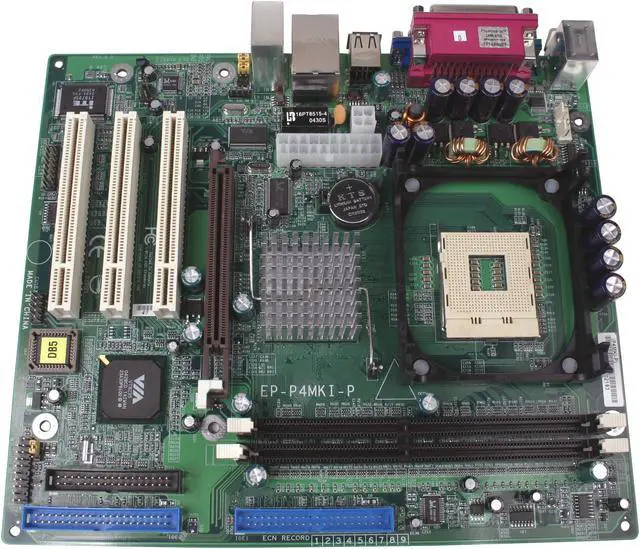 Alt view image 2 of 4 - EPoX EP-P4MKI Socket 478 VIA P4M266A Micro ATX Intel Motherboard