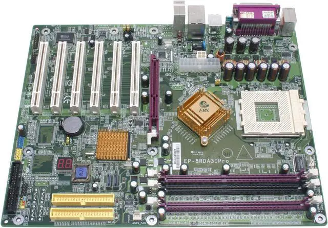 Alt view image 2 of 4 - EPoX EP-8RDA3I PRO 462(A) NVIDIA nForce2 Ultra 400 ATX AMD Motherboard