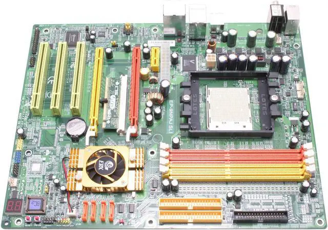 Alt view image 3 of 6 - EPoX EP-9NPAJ SLI 939 NVIDIA nForce4 SLI ATX AMD Motherboard