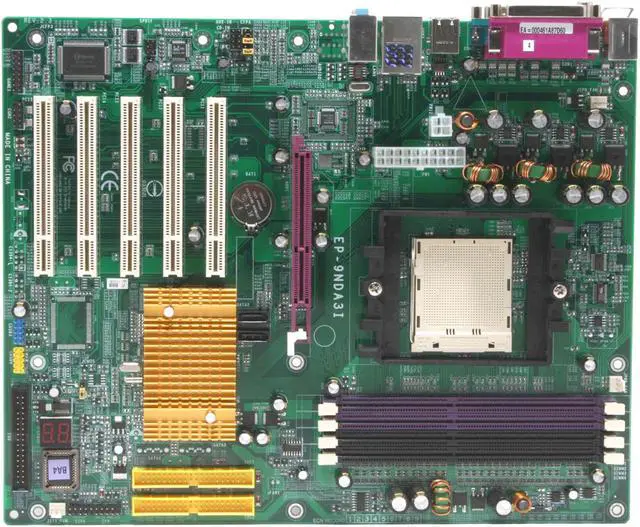 Alt view image 3 of 5 - EPoX EP-9NDA3I 939 NVIDIA nForce3 250 ATX AMD Motherboard