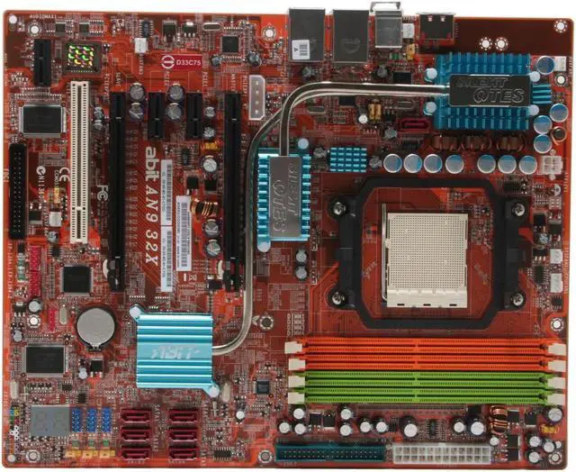 Alt view image 3 of 6 - ABIT AN9 32X AM2 NVIDIA nForce 590 SLI MCP ATX AMD Motherboard