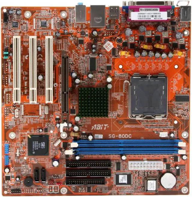 Alt view image 3 of 5 - ABIT SG-80DC LGA 775 SiS 661FX Micro ATX Intel Motherboard