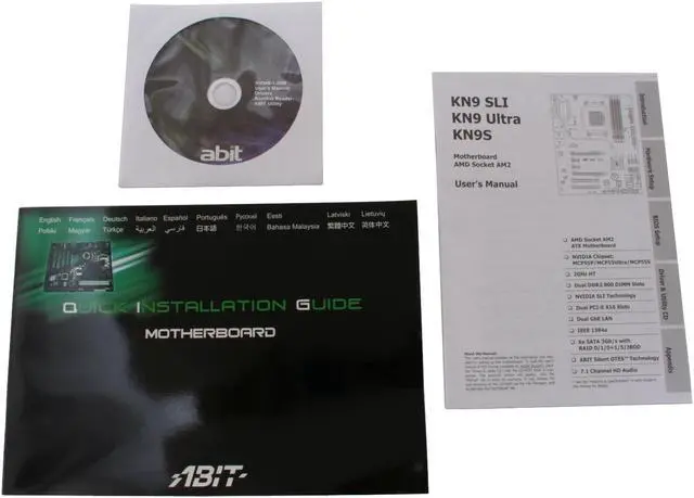 Alt view image 7 of 8 - ABIT KN9 ULTRA AM2 NVIDIA nForce 570 Ultra MCP ATX AMD Motherboard