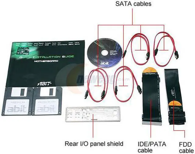 Alt view image 4 of 5 - ABIT KN9 AM2 NVIDIA nForce4 Ultra ATX AMD Motherboard