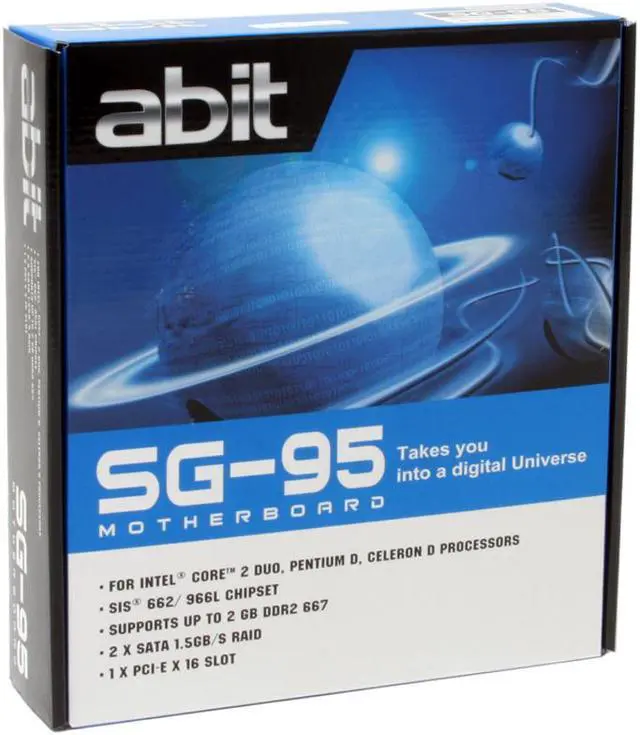 Alt view image 7 of 7 - ABIT SG-95 LGA 775 SiS 662 Micro ATX Intel Motherboard