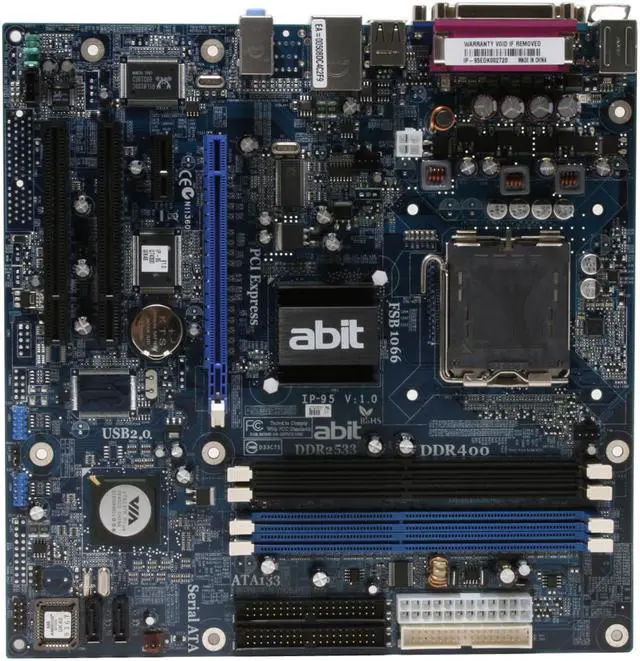 Alt view image 3 of 6 - ABIT IP-95 LGA 775 VIA P4M890 Micro ATX Intel Motherboard
