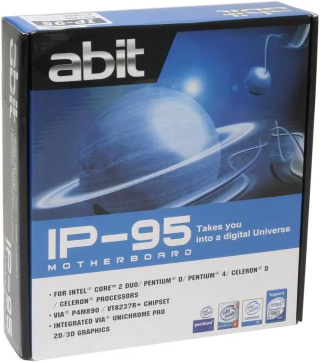 Alt view image 6 of 6 - ABIT IP-95 LGA 775 VIA P4M890 Micro ATX Intel Motherboard
