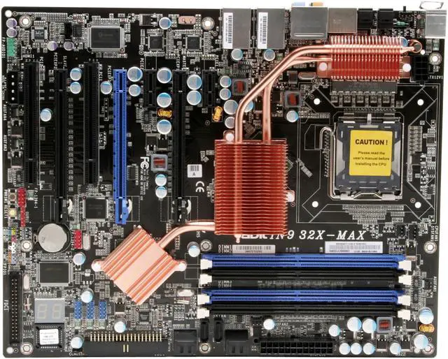 Alt view image 3 of 8 - ABIT IN9 32X-MAX LGA 775 Nvidia nForce 680i SLI / NF590 SLI ATX Intel Motherboard