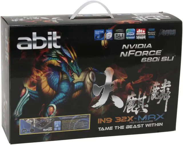 Alt view image 8 of 8 - ABIT IN9 32X-MAX LGA 775 Nvidia nForce 680i SLI / NF590 SLI ATX Intel Motherboard