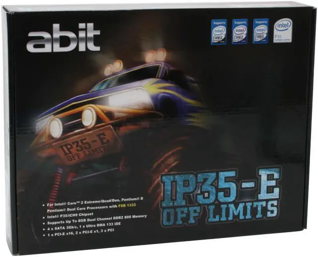 Alt view image 7 of 7 - ABIT IP35-E LGA 775 Intel P35 ATX Intel Motherboard