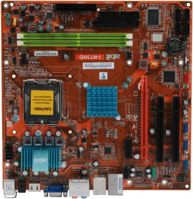 Alt view image 3 of 7 - ABIT I-N73HD LGA 775 NVIDIA GeForce 7100 HDMI Micro ATX Intel Motherboard