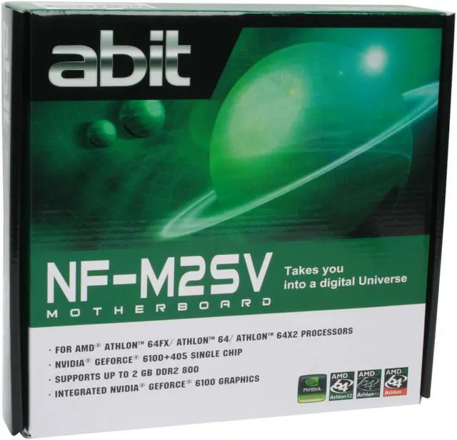 Alt view image 7 of 7 - ABIT NF-M2SV AM2+/AM2 NVIDIA GeForce 6100 Micro ATX AMD Motherboard