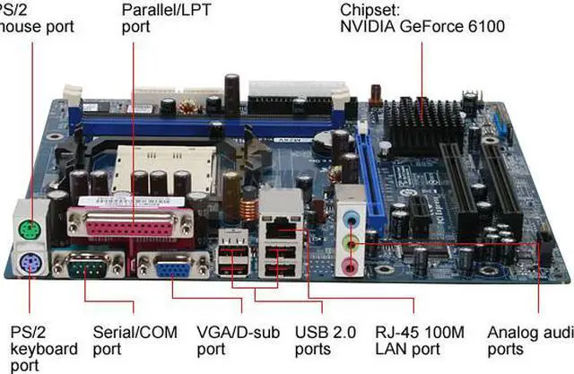 Alt view image 2 of 7 - ABIT NF-M2SV AM2+/AM2 NVIDIA GeForce 6100 Micro ATX AMD Motherboard