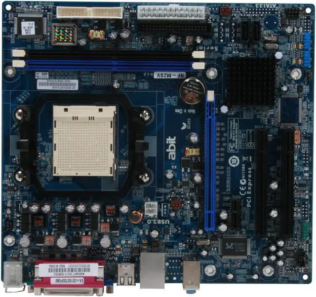 Alt view image 3 of 7 - ABIT NF-M2SV AM2+/AM2 NVIDIA GeForce 6100 Micro ATX AMD Motherboard