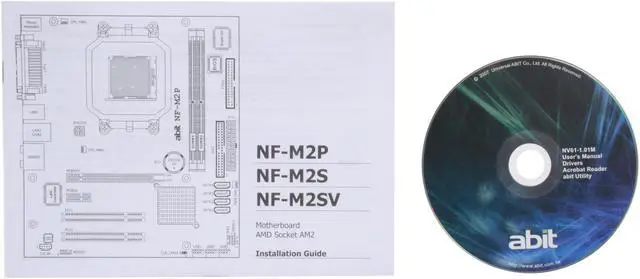 Alt view image 6 of 7 - ABIT NF-M2SV AM2+/AM2 NVIDIA GeForce 6100 Micro ATX AMD Motherboard