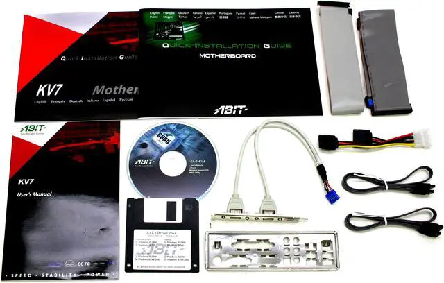 Alt view image 3 of 4 - ABIT KV7 462(A) VIA KT600 ATX AMD Motherboard