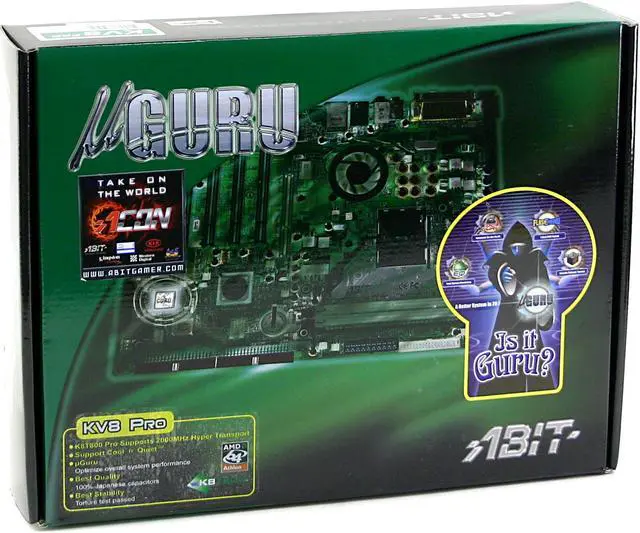 Alt view image 5 of 5 - ABIT KV8 Pro 754 VIA K8T800 Pro ATX AMD Motherboard