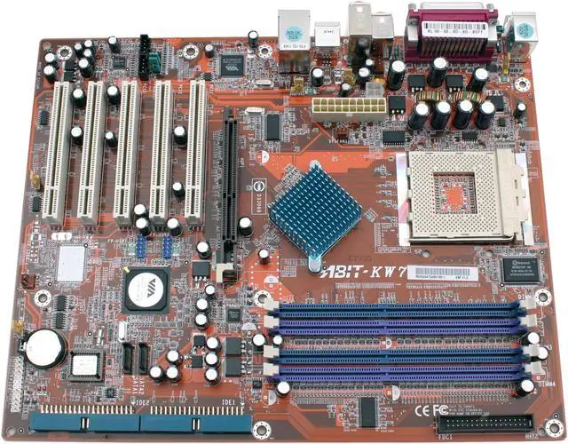 Alt view image 2 of 5 - ABIT KW7 462(A) VIA KT880 ATX AMD Motherboard