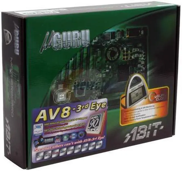 Alt view image 5 of 5 - ABIT AV8-3rd Eye 939 VIA K8T800 Pro ATX AMD Motherboard