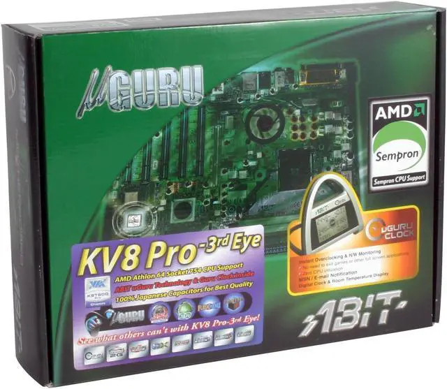 Alt view image 5 of 5 - ABIT KV8-3RD EYE 754 VIA K8T800 Pro ATX AMD Motherboard