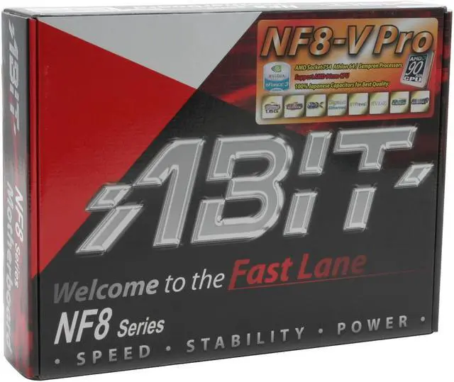 Alt view image 5 of 5 - ABIT NF8-V PRO 754 NVIDIA nForce3 250Gb ATX AMD Motherboard