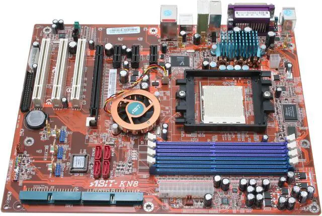Alt view image 2 of 5 - ABIT KN8 939 NVIDIA nForce4 ATX AMD Motherboard