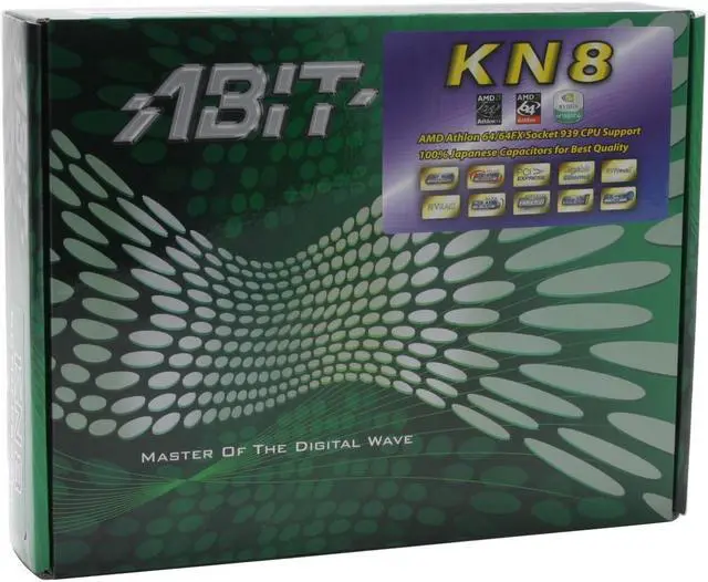 Alt view image 5 of 5 - ABIT KN8 939 NVIDIA nForce4 ATX AMD Motherboard