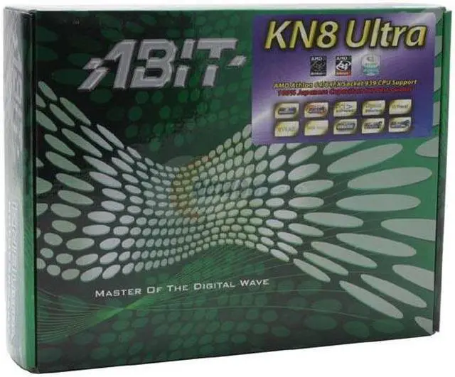 Alt view image 5 of 5 - ABIT KN8 Ultra 939 NVIDIA nForce4 Ultra ATX AMD Motherboard