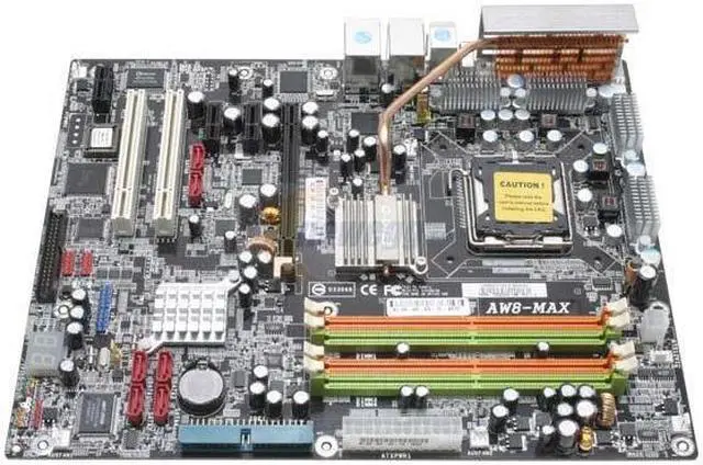 Alt view image 2 of 6 - ABIT AW8-Max 3rd-Eye II LGA 775 Intel 955X ATX Intel Motherboard