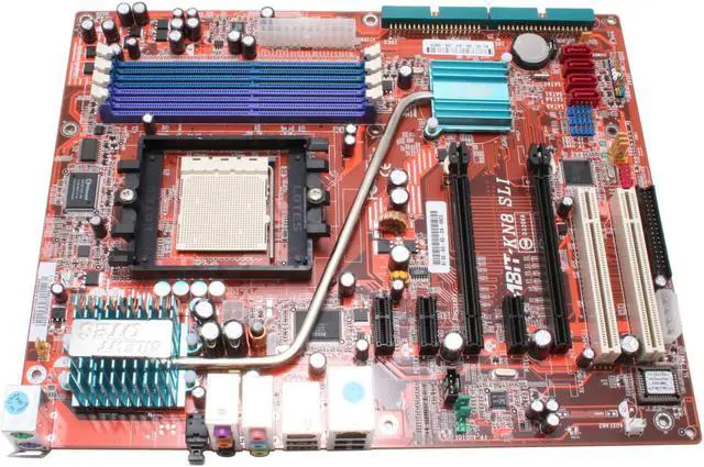 Alt view image 3 of 9 - ABIT KN8 SLI 939 NVIDIA nForce4 SLI ATX AMD Motherboard